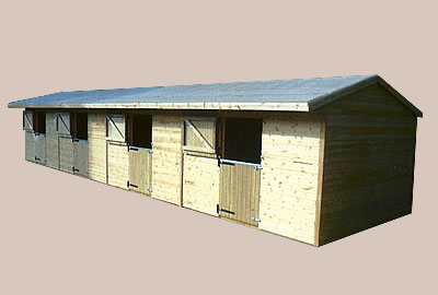 48' X 12' (14.4m x 3.6m) Shiplap Apex Stable